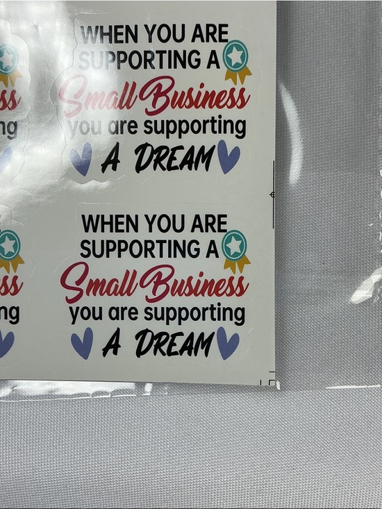 Other - 30 Small Business Support Stickers You Are Supporting A Dream Labels